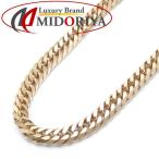  плоский колье 6 поверхность двойной 10.2 грамм 40cm K18YG желтое золото 18 золотой ki разделение цепь колье /74252[ б/у ]