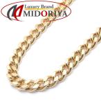  плоский колье 2 поверхность одиночный 10 грамм 40cm K18YG желтое золото 18 золотой ki разделение цепь колье /74253[ б/у ]