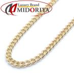  плоский колье 2 поверхность одиночный 5.7 грамм 48cm K18YG желтое золото 18 золотой ki разделение цепь колье /74267[ б/у ]