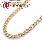  плоский колье 2 поверхность одиночный 5.1 грамм 45cm K18YG желтое золото 18 золотой ki разделение цепь колье /74269[ б/у ]