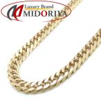  плоский колье 6 поверхность двойной 10.1 грамм 45cm K18YG желтое золото 18 золотой ki разделение цепь колье /74301[ б/у ]