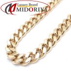  плоский колье 2 поверхность одиночный 50.5g 40cm K18YG 18 золотой ki разделение цепь колье /74321[ б/у ]