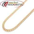  плоский колье 2 поверхность одиночный 5.1g 45cm K18YG желтое золото 18 золотой ki разделение цепь колье /74351[ б/у ]