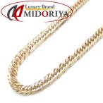  плоский колье 6 поверхность Triple 10.3g 40cm K18YG желтое золото 18 золотой ki разделение цепь колье /74359[ б/у ]