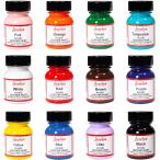 Angelus アンジェラス ペイント スタンダード 12色 セット 1oz レザー ペイント アクリル塗料 スニーカー カスタム 補修 輸入品