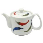  волна . видеть . один . керамика легкий ... легкий pot заварной чайник teapot меньше цветная роспись красный острый перец примерно ширина 15× глубина 11.5× высота 9cm емкость примерно 300ml фарфор 