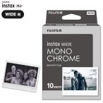  Cheki плёнка широкий монохромный -m новый товар instax wide Cheki для плёнка Fuji Film прямоугольный 10 сиденье монохромный Cheki оригинальный пленка белый чёрный мгновенный 