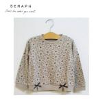 セラフ Seraph リボン付き総柄トレーナー 女の子 メール便OK セール50%OFF
