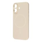 iPhone17 ケース ハードケース スリムフィット 0.6mm +マグネット充電対応  ベージュ