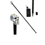 パソッティ 杖 ステッキ おしゃれ メンズ スカル SILVER SKULL ドクロ ケーン