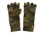 ポロラルフローレン 手袋 メンズ グローブ ニット 迷彩 スマホ対応 CAMO カモ タッチスクリーン
