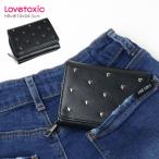 ショッピングlovetoxic 3つ折り財布 ハートスタッズ Lovetoxic ラブトキシック 8353411