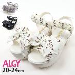 ショッピングアルジー ALGY ビッグリボンサンダル ヒール 厚底 かかと 靴 子供靴 厚底サンダル アルジー 20cm 21cm 22cm 23cm 24cm A2GG054 子供 女の子