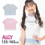 ショッピングアルジー ALGY アルジー 半袖Tシャツ シアーレイヤード風Tシャツ Foundly G307913 140cm 150cm 160cm ドッキングデザイン 子供 女の子