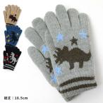 5本指手袋 恐竜 二重 2重手袋 ティラノサウルス トリケラトプス 冬用 子供用 小学生 通学 tmkn-7 子供 男の子