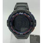 【美品】CASIO SGW-100-2B デジタル スポーツ ウォッチ ブラック 黒 クォーツ 腕時計 ◆3109/宮竹店