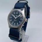 【未使用 】HAMILTON ハミルトン カーキフィールド H69301940 ネイビー クオーツ メンズ 腕時計 ◆2002