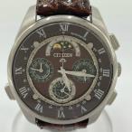 保証付 シチズン カンパノラ410 6772-T007902 クオーツ メンズ 腕時計 CITIZEN CAMPANOLA 革ベルト部非純正(尾錠は純正) ◆2004
