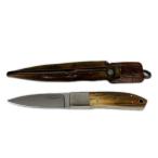 NOBU'S ателье уличный нож ( рисунок. часть нехватка * трещина * отходит иметь ) лезвие длина тела 8cm custom нож уличный смешанные товары ручка skou bow *2007