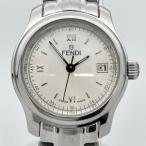 フェンディ 腕時計 210L レディース クオーツ 25/4月電池交換済 稼働品 シルバー文字盤 デイト FENDI 中古 ◆2008