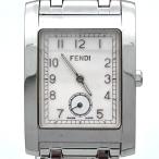 フェンディ 7000g クォーツ 電池交換済 ステンレススチール ホワイト文字盤 レディース 腕時計 FENDI 中古  ◆2008