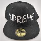 SUPREME×NEWERA シュプリーム ニューエラ コラボ　ブラック　ベースボールキャップ　サイズ59.6cm ◆3118/静岡清水店