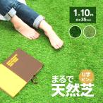 人工芝 ロール 1m×10m 芝丈35mm U字ピン付 20万本/1m2 芝生マット リアル 人工芝生 ガーデニング 庭 ベランダ バルコニー ゴルフ練習 DIY