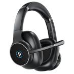 EMEET HS150 ヘッドセット Bluetooth 5.0 ワイヤレス 6つマイク付き ヘッドフォン ANC アクティブノイキャン ENC 通話ノイズリダクション ヘッドセット 2台同時