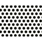 白磁用転写紙 ポルカドット（黒） ※ドットの直径14mm 用紙サイズ約23×33cm / 水玉 polkadot　ブラック