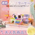 ハムスター用品 ハムスターケージ 小動物用ケージ ケージ 広いハウス 小動物小屋 籠 かご 飼育 大きい 透明 滑り止め 掃除しやすい 贅沢セット