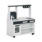 組立品 お店屋さんにもなる ワイドタイプ ままごとキッチン 木製 ままごとセット ごっこ遊び cook&store core+(コアプラス) モノトーン Monotone