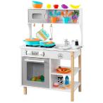 ままごとキッチン 木製 木のおもちゃ ままごとセット おもちゃ39点付き ごっこ遊び KidKraft 初めてのキッチン