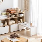 ショッピングランドセルラック ランドセルラック スリム キャスター付き ラック 引き出し付き デスク付き 木製 ランドセル置き ランドセル収納 おしゃれ シンプル Pila(ピラ) 幅80cm 3点セット