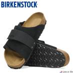ビルケンシュトック BIRKENSTOCK キョウト Kyoto サンダル メンズ ヌバック スエードレザー レギュラー スライドサンダル コンフォート 黒 ブラック 1022350