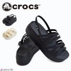 ショッピングCROCS Crocs クロックス ブルックリン ストラッピー ローウェッジ ウィメン 厚底 サンダル シューズ スポーツ 海 山 レジャー アウトドア 206751