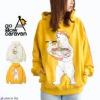 ゴースローキャラバン go slow caravan 空紡糸裏毛 豚骨ラーメンクマプルパーカー メンズ レディース ユニセックス 秋 冬  312604