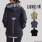 2025秋冬新作 LUXE/R GOLF ラグジュ ゴルフ トップス ZIP パーカー ナイロン スウェット ジップアップ ストレッチ ライン メンズ レディース 長袖 撥水 46138