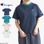2025新作 チャンピオン Champion Tシャツ レディース 半袖 ハートトップス ウィメンズ ショートスリーブTシャツ 無地 綿 コットン 可愛い おしゃれ CW-C302