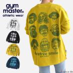 2025秋冬新作 ジムマスター gym master トレーナー スウェット メンズ レディース ロンT 長袖 ゆったり 大きめ バックプリント スマイル 笑顔 G621780