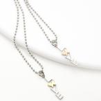 Yahoo! Yahoo!ショッピング(ヤフー ショッピング)ネックレス レディース 蝶 ちょうちょ love ラブ ロゴ サージカルステンレス316L ラインストーン 金属アレルギー対応 可愛い シンプル 爆買
