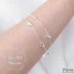 Yahoo! Yahoo!ショッピング(ヤフー ショッピング)ブレスレット シルバー925 星 スター ボール ベネチアンチェーン 重ねづけ 2連 細い シンプル カジュアル 爆買