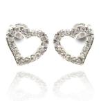 Yahoo! Yahoo!ショッピング(ヤフー ショッピング)ジルコニアオープンハート ピアス きらきらプリティースタッドピアス 変色防止コーティング済