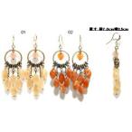 Yahoo! Yahoo!ショッピング(ヤフー ショッピング)天然石風トップが揺れるアンティーク ジプシーピアス 渋谷有名ファッションビル 銀座 新宿な