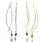 Yahoo! Yahoo!ショッピング(ヤフー ショッピング)メタリックストーンが揺れるスタイリッシュなチェーン型アメリカンピアス 渋谷有名ファッションビル 銀座 新宿などで大人気ブランド napa 春夏秋冬 爆買