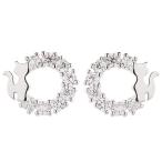 リングに猫ちゃんがかわいく座るチタン製ポストピアス爆買