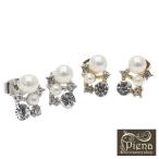 Yahoo! Yahoo!ショッピング(ヤフー ショッピング)スタッドピアス ラインストーン パール ビジュー レディース プレゼント 春夏秋冬 大人気 爆買