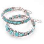 Yahoo! Yahoo!ショッピング(ヤフー ショッピング)レディース ブレスレット ターコイズ エスニック シルバー 爆買