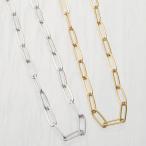 ネックレス サージカルステンレス製 オーバルチェーン 楕円 華奢 細い 金属アレルギー対応 爆買