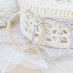 Yahoo! Yahoo!ショッピング(ヤフー ショッピング)デザインフープリングピアス 4本のワイヤーをよじってデザインしたフープピアス 低アレルギー