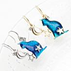 Yahoo! Yahoo!ショッピング(ヤフー ショッピング)ねこモチーフと三日月モチーフのフックピアス 2個セット 爆買